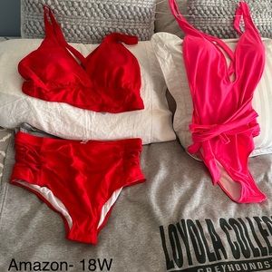Women’s bathing suits, XL Amazon and shein